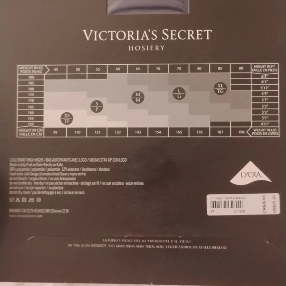 Victoria's Secret Blue Thigh High Stockings